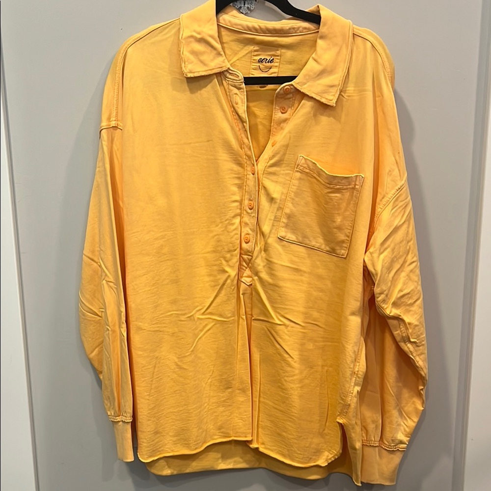 Aerie Orange Long Sleeve Tee